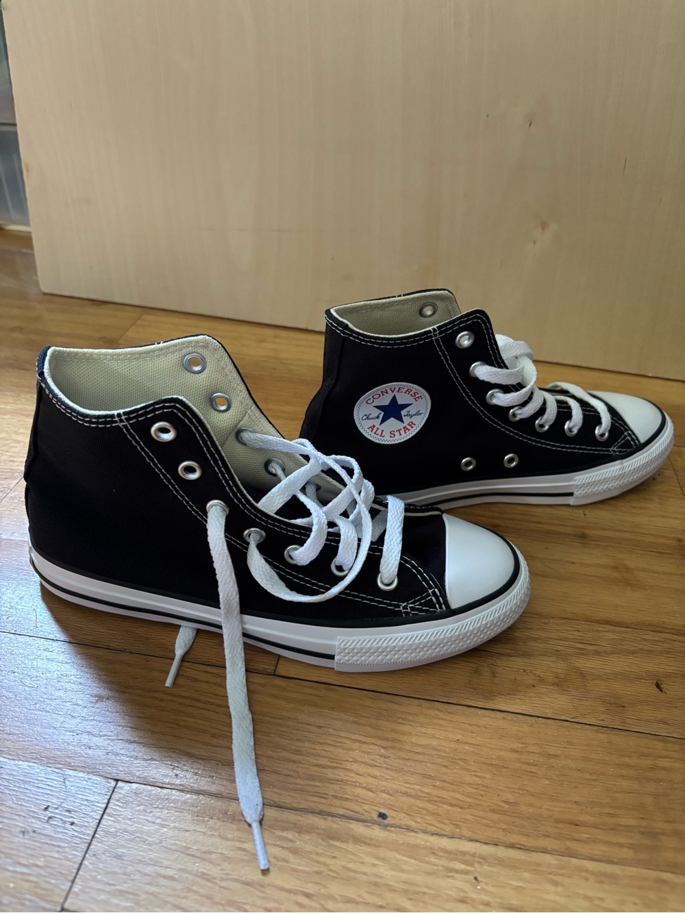 Converse Chuck Taylor All Star High Top Sneakers Youth Size 2 Black Canvas NEW